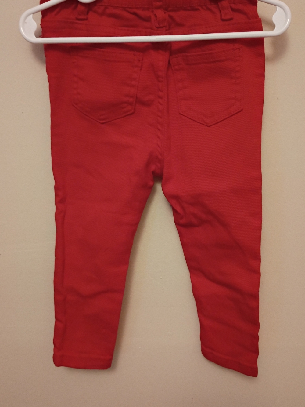 Kids Red Pull-On Jogger Pants